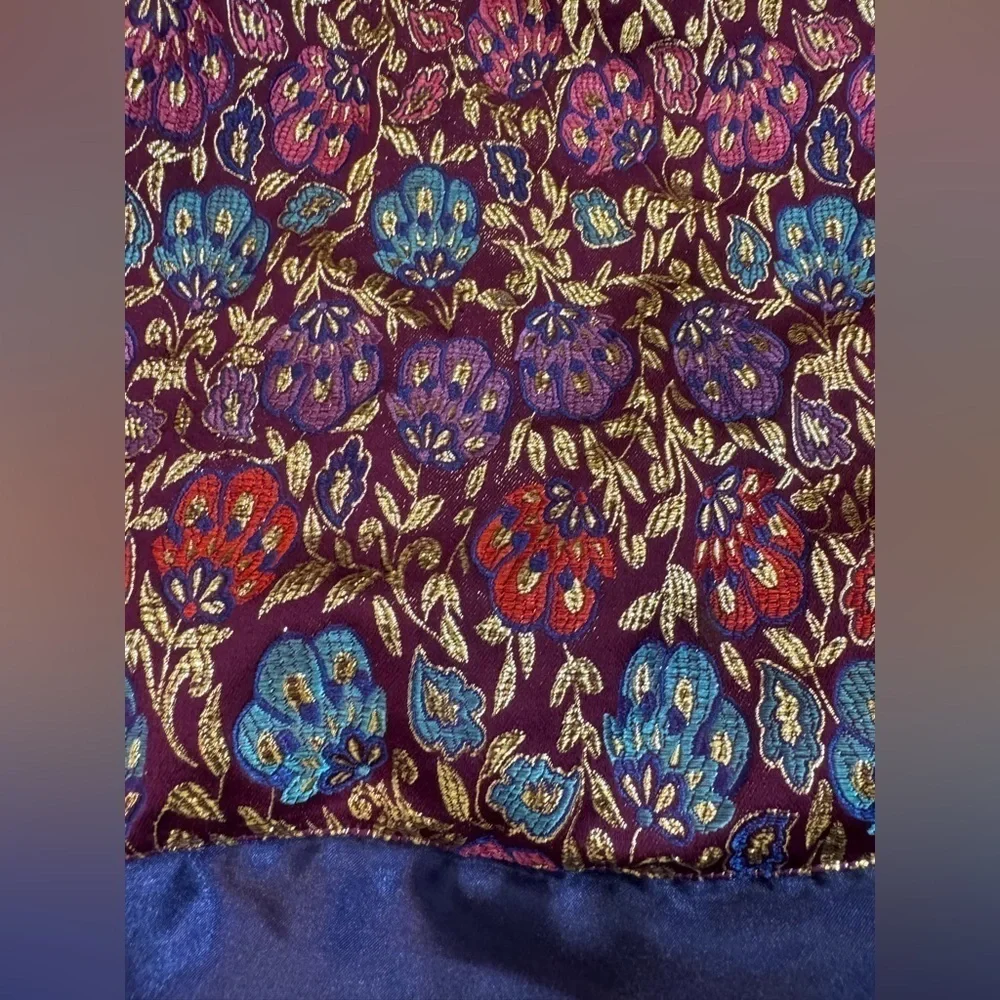 Girls Size 6 American Girl Brand Sleeveless Purple Dress with Gold Embroidery
